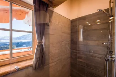 Ein Badezimmer in der Unterkunft Chalet Apartment Obermanzl