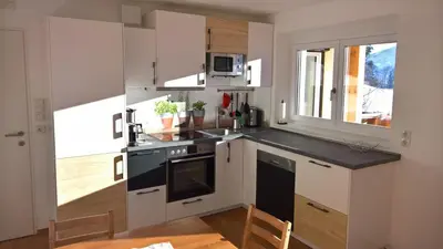 Küche/Küchenzeile in der Unterkunft Holiday Home Zillertal - Haus Gigl