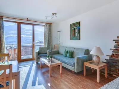 Ein Sitzbereich in der Unterkunft Apartment in Königsleiten near Zillertal Arena
