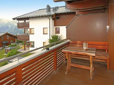 Ein Balkon oder eine Terrasse in der Unterkunft Apartment in Königsleiten near Zillertal Arena