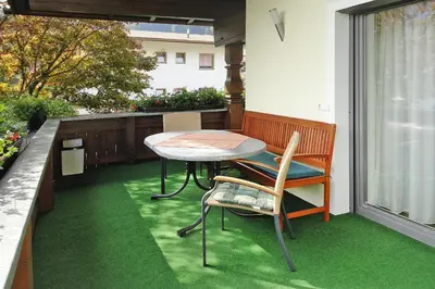 Ein Balkon oder eine Terrasse in der Unterkunft Apartment in Fügen near Spieljochbahn