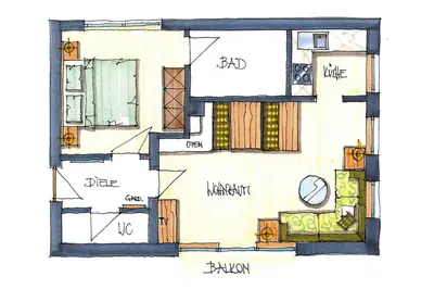 Grundriss der Unterkunft Chalet in Mühltal near Kitzbühel Ski Slopes