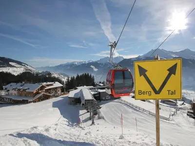 Chalet in Mittersill near Jochberg Ski Lift im Winter