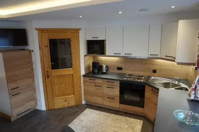 Küche/Küchenzeile in der Unterkunft Komfort Appartements Talbach