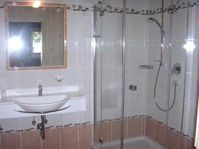 Ein Badezimmer in der Unterkunft Malernhof