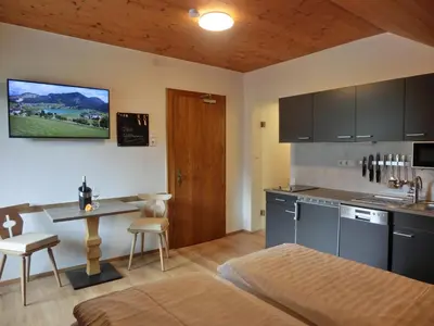 Küche/Küchenzeile in der Unterkunft Aparthotel Buchauer-Tirol