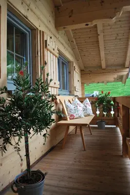 Ein Balkon oder eine Terrasse in der Unterkunft Appartement Haus Pichler