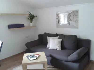 Ein Sitzbereich in der Unterkunft Appartement Haus Pichler