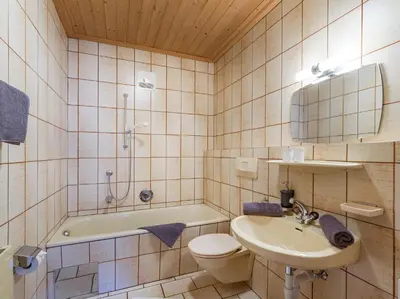 Ein Badezimmer in der Unterkunft Appartementhaus Talwinkel
