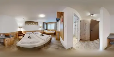 Ein Bett oder Betten in einem Zimmer der Unterkunft Pension Rainer