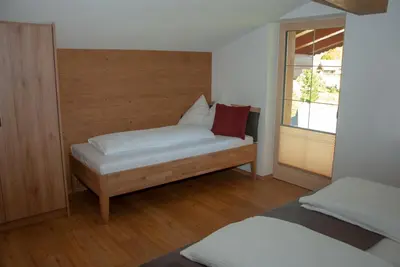 Ein Bett oder Betten in einem Zimmer der Unterkunft Ferienwohnung Kant
