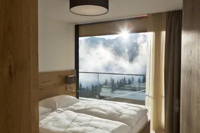 Ein Bett oder Betten in einem Zimmer der Unterkunft Alpengasthof Filzstein