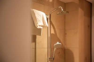 Ein Badezimmer in der Unterkunft Alpengasthof Filzstein
