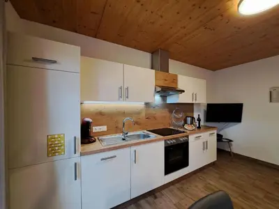 Küche/Küchenzeile in der Unterkunft Apartment Lehen by Interhome