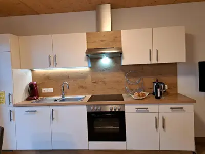 Küche/Küchenzeile in der Unterkunft Apartment Lehen by Interhome