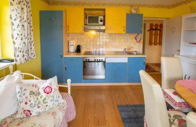 Küche/Küchenzeile in der Unterkunft Appartements Kaiserblick