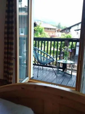 Ein Balkon oder eine Terrasse in der Unterkunft Gästehaus Maier