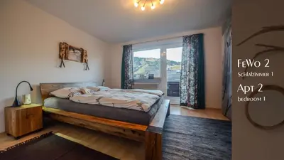 Ein Bett oder Betten in einem Zimmer der Unterkunft Ferienhaus Auschmiede