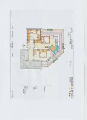 Grundriss der Unterkunft Appartement Zottl