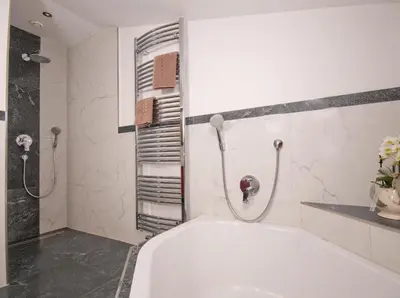 Ein Badezimmer in der Unterkunft Landhaus Sabrina