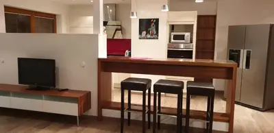 Küche/Küchenzeile in der Unterkunft Landhaus Sabrina