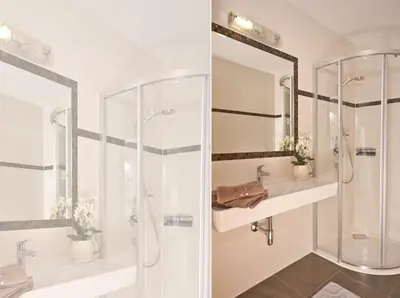 Ein Badezimmer in der Unterkunft Landhaus Sabrina