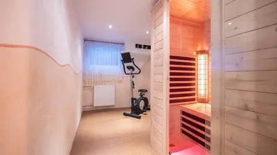 Das Fitnesscenter und/oder die Fitnesseinrichtungen in der Unterkunft Ferienhaus Krismer