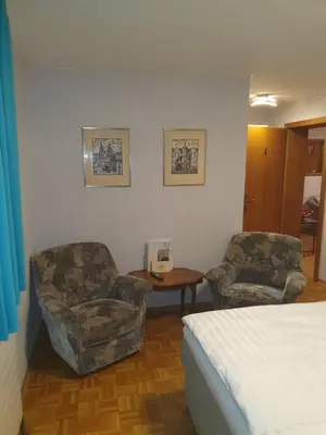 Ein Sitzbereich in der Unterkunft Haus Geigenmacher