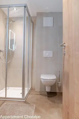 Ein Badezimmer in der Unterkunft Haus Panorama
