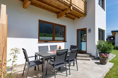 Ein Balkon oder eine Terrasse in der Unterkunft Appartementhaus Fuchs