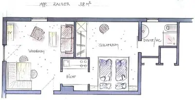 Grundriss der Unterkunft Landhaus Alpengruss