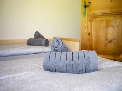 Ein Bett oder Betten in einem Zimmer der Unterkunft Apartment in Hollersbach near Ski Slopes