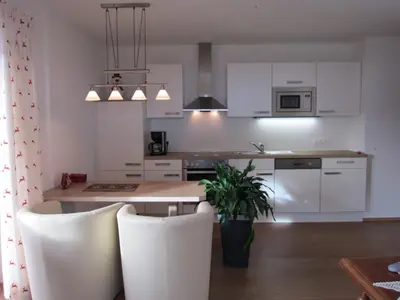 Küche/Küchenzeile in der Unterkunft Apartment Bachmann