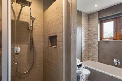 Ein Badezimmer in der Unterkunft Ferienwohnung Weiss