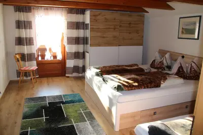 Ein Bett oder Betten in einem Zimmer der Unterkunft Apart Ponholz