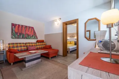 Ein Bett oder Betten in einem Zimmer der Unterkunft Apart Gruber