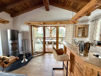 Ein Sitzbereich in der Unterkunft CHALET BELLE KAISER by Belle Stay