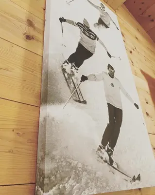 Skifahren in diesem Bauernhof oder in der Nähe