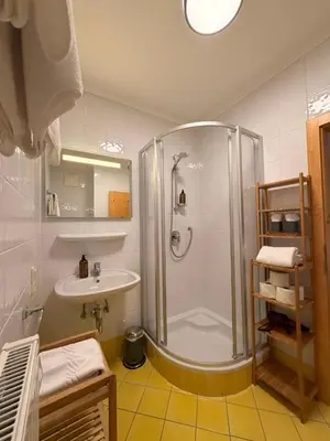 Ein Badezimmer in der Unterkunft Hof Oberhaus