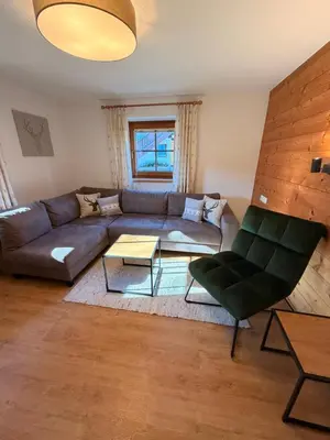 Ein Sitzbereich in der Unterkunft Hof Oberhaus