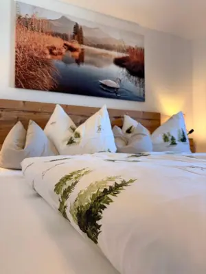 Ein Bett oder Betten in einem Zimmer der Unterkunft Hof Oberhaus