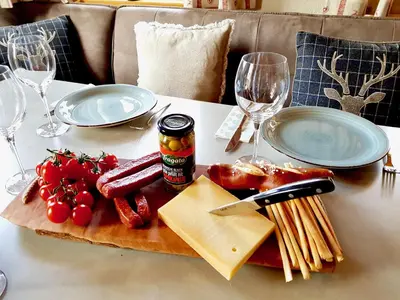 Essen im Chalet oder in der Nähe