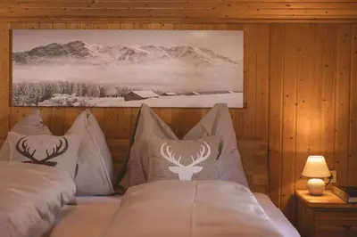 Ein Bett oder Betten in einem Zimmer der Unterkunft Appartements Bucher