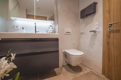 Ein Badezimmer in der Unterkunft Appartements Bucher