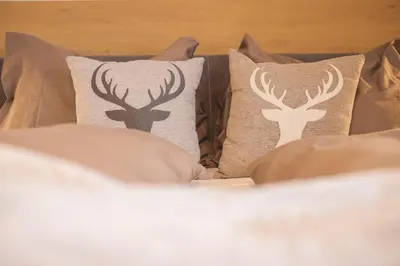 Ein Bett oder Betten in einem Zimmer der Unterkunft Appartements Bucher
