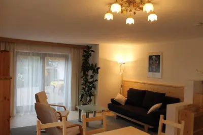 Ein Sitzbereich in der Unterkunft Appartement Barbara