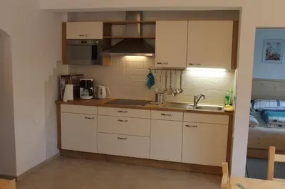 Küche/Küchenzeile in der Unterkunft Appartement Barbara