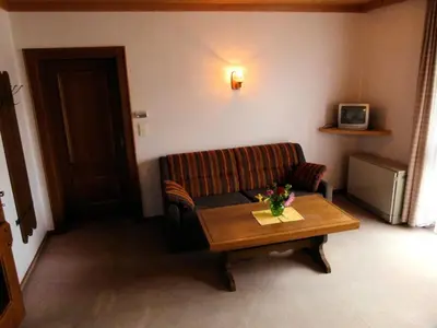 Ein Sitzbereich in der Unterkunft Appartement Vorreiter
