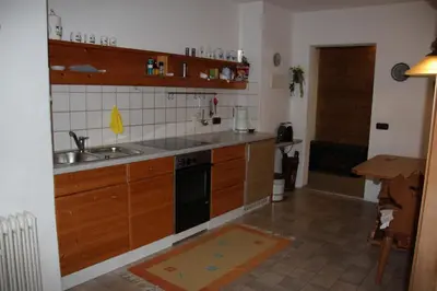 Küche/Küchenzeile in der Unterkunft Haus Seeblick am See