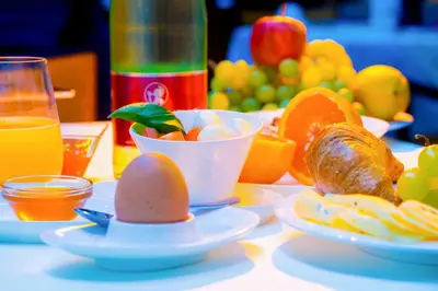 Essen im Hotel oder in der Nähe